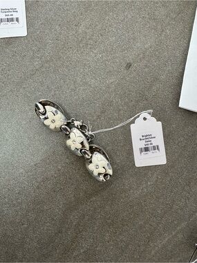 Brighton Sterling Silver and White Daisy Link Bracelet